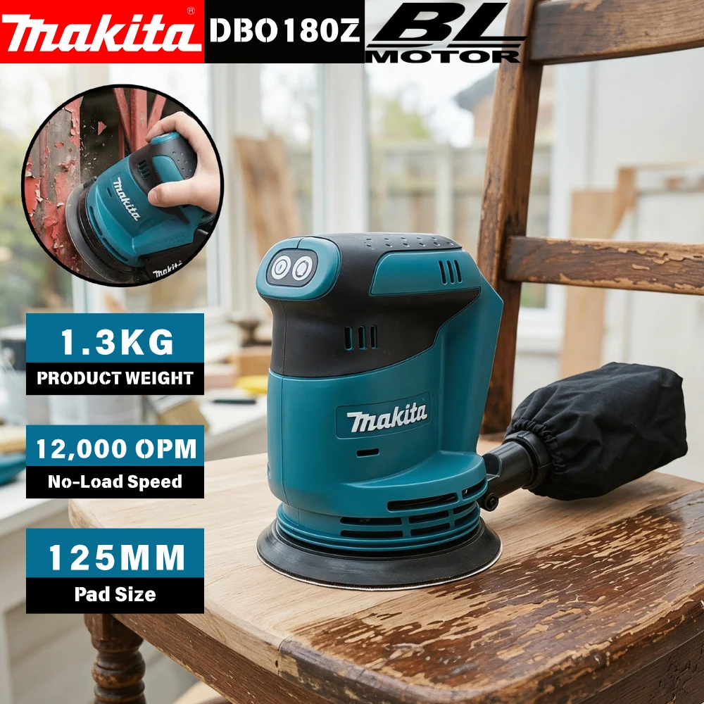 Woodworking Essentials - 마키타 DBO180Z 18V 브러시리스 무선 디스크