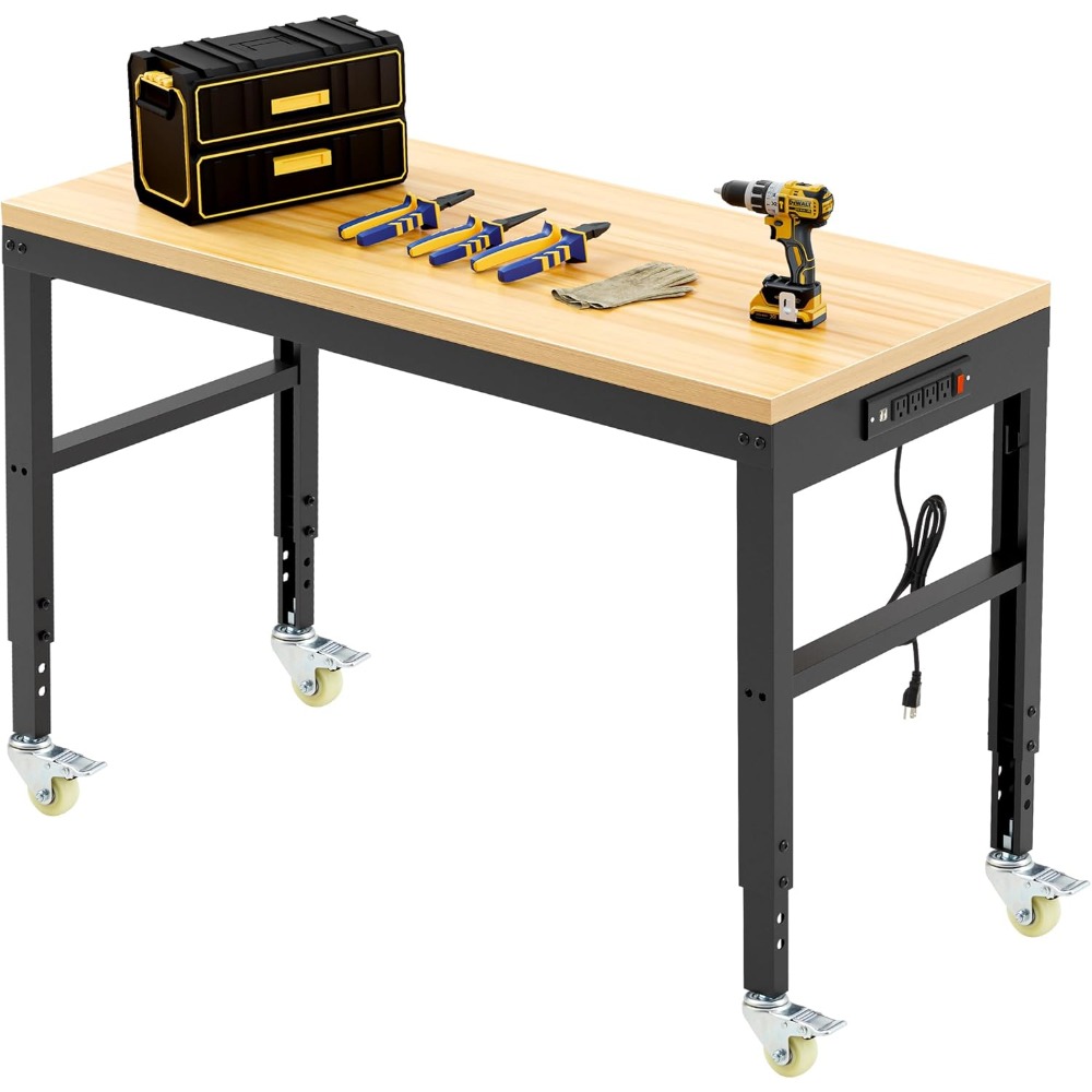 Woodworking Work Table - 조절 가능한 작업대, 고강도 목재 작업대