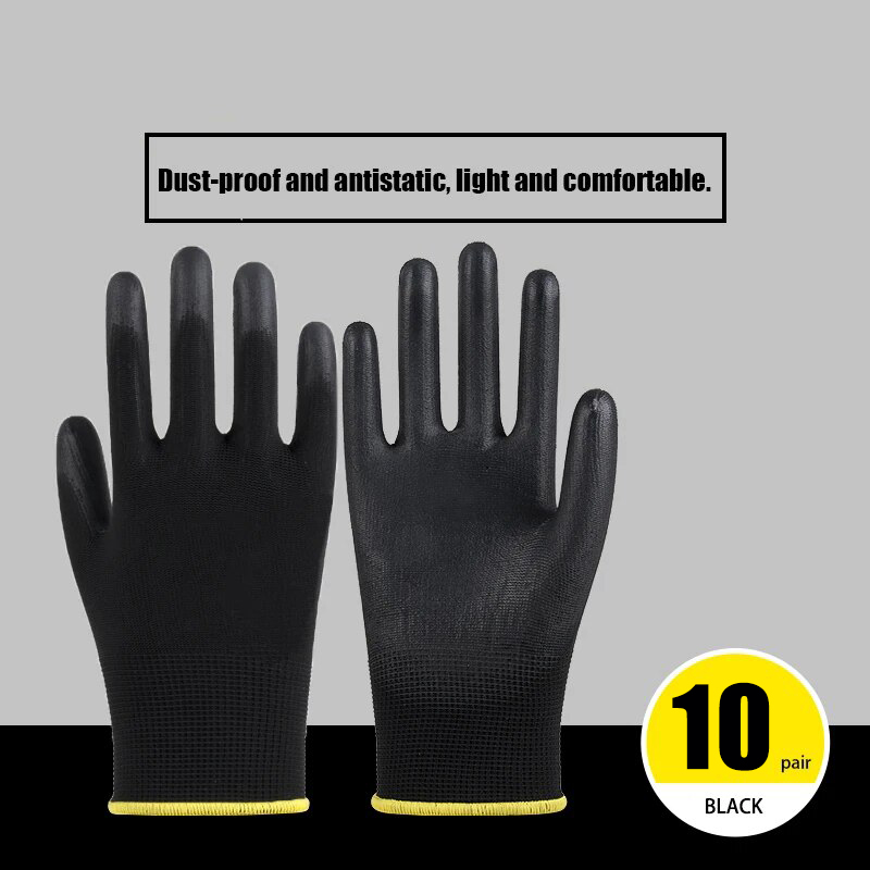 Woodworking Gloves - 20pcs 보호 작업 장갑 내마모성 미끄럼