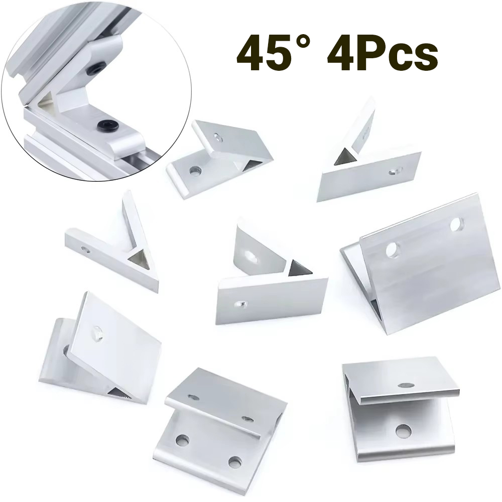 Woodworking Joints - 4Pcs 45도 각도 코너 브래킷 2020