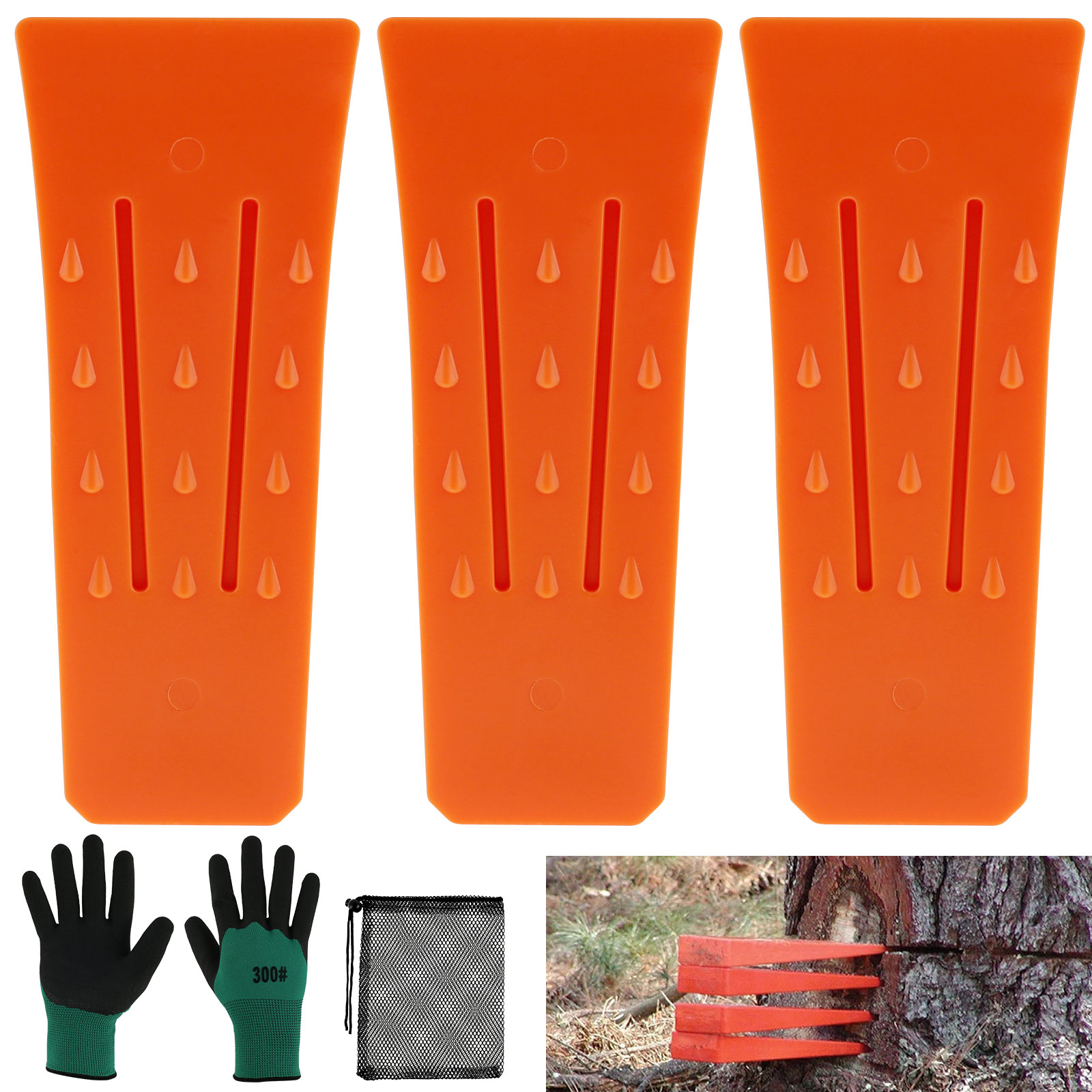 Woodworking Gloves - 3Pcs 나무 절단 웨지 내구성 플라스틱