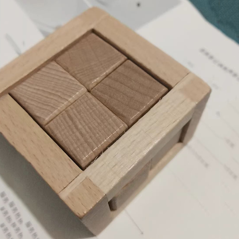 Woodworking Kids Toys - 교육용 분리형 장난감 인터락 퍼즐 큐브