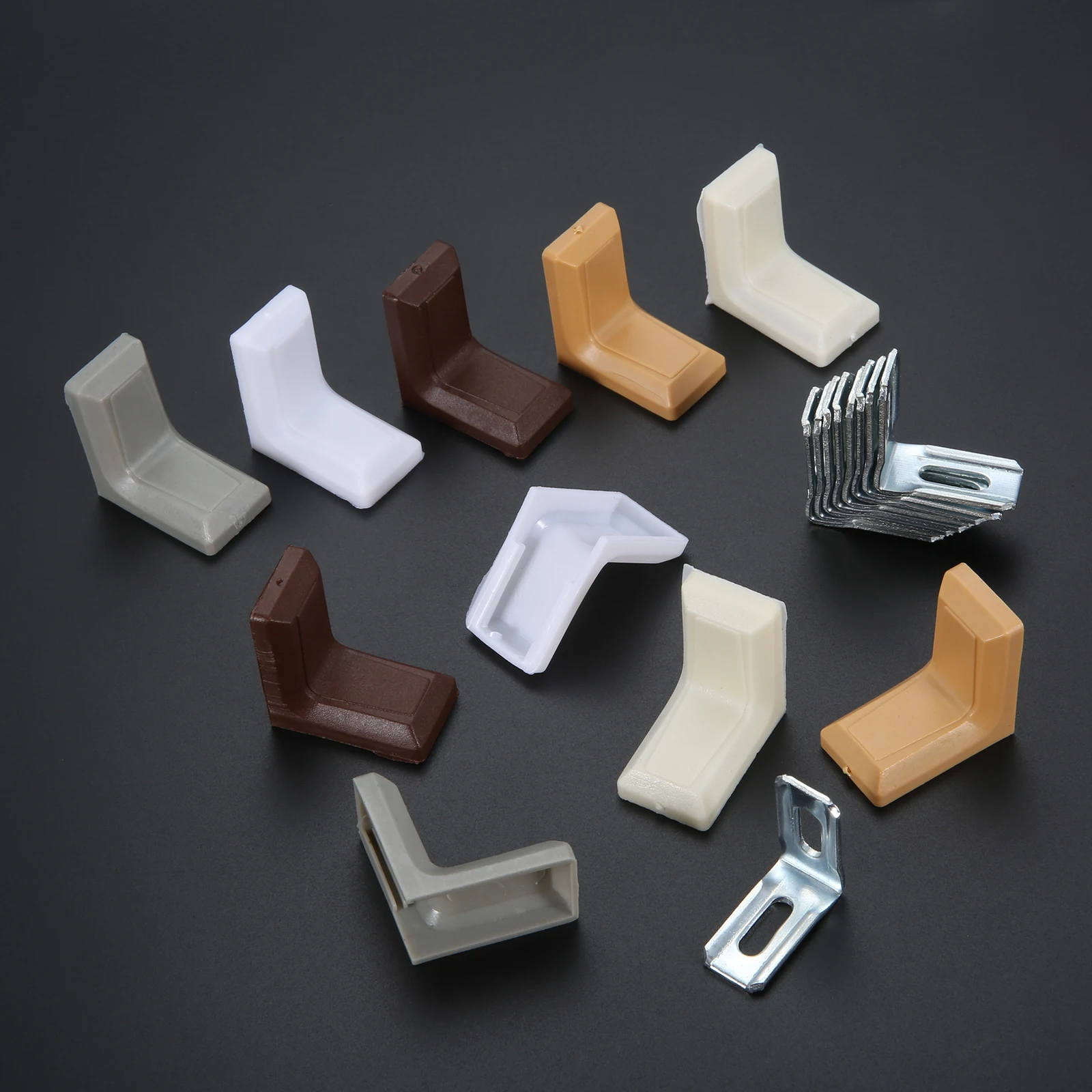 Woodworking Joints - 20Pcs 90도 L 모양 코너 브래킷