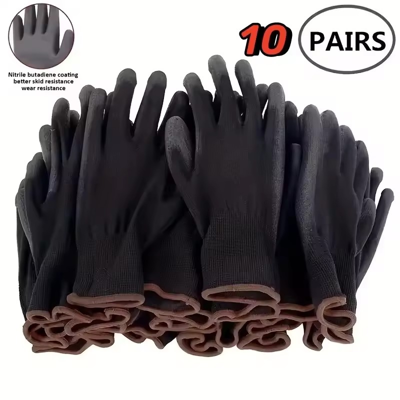 Woodworking Gloves - 내구성이 뛰어난 안전 장갑 10쌍 -