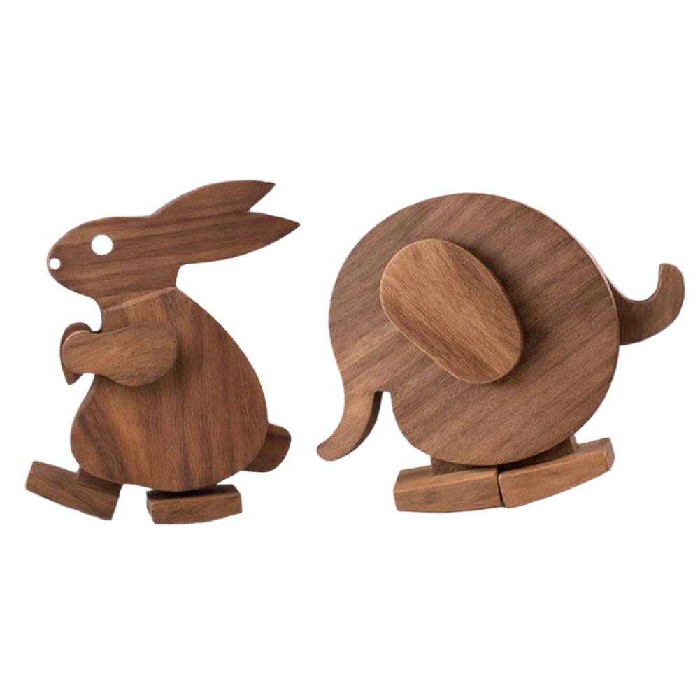 Woodworking Joints - 2개 세트 스칸디나비아풍 움직이는 관절인형 나무