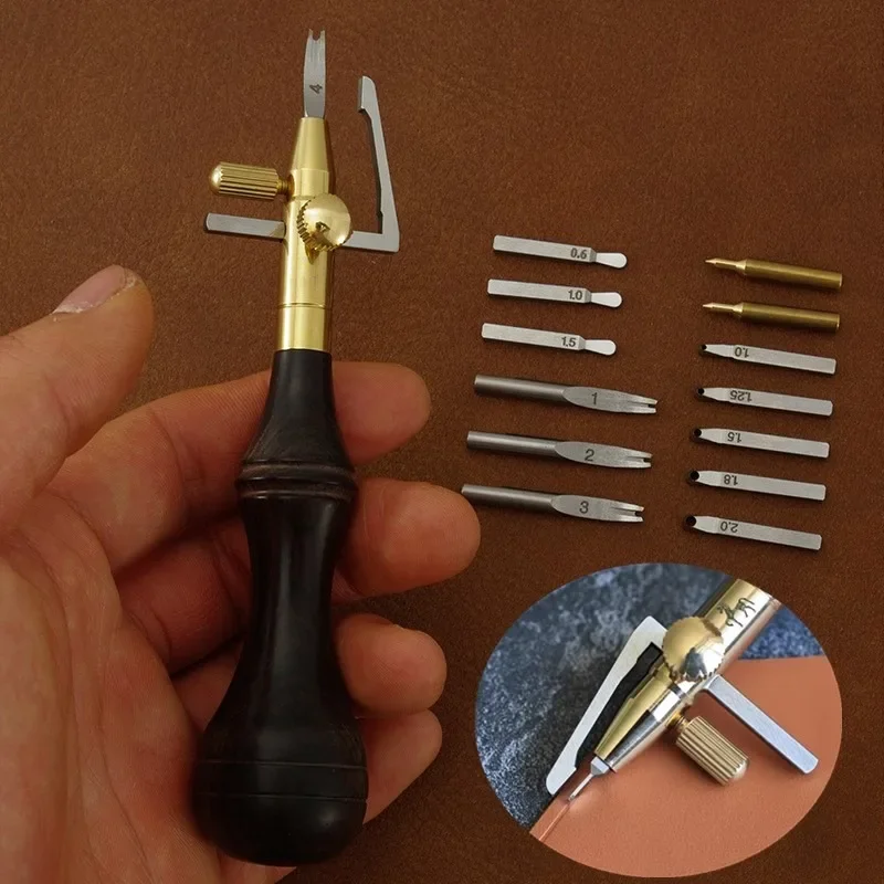 Woodworking Veneer Cutter - 조정 가능한 다기능 커터 헤드 가죽