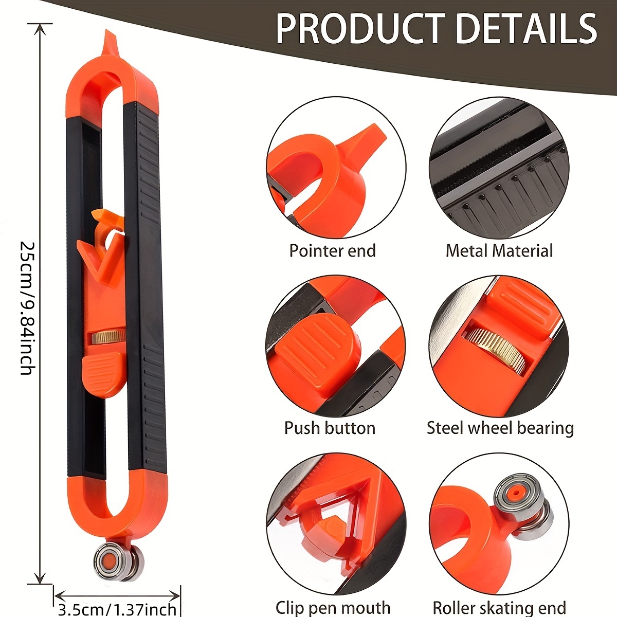 윤곽 게이지 스크라이빙 도구, 불규칙한 모양을 위한 정 - Woodworking Equipment 리뷰 및 가격