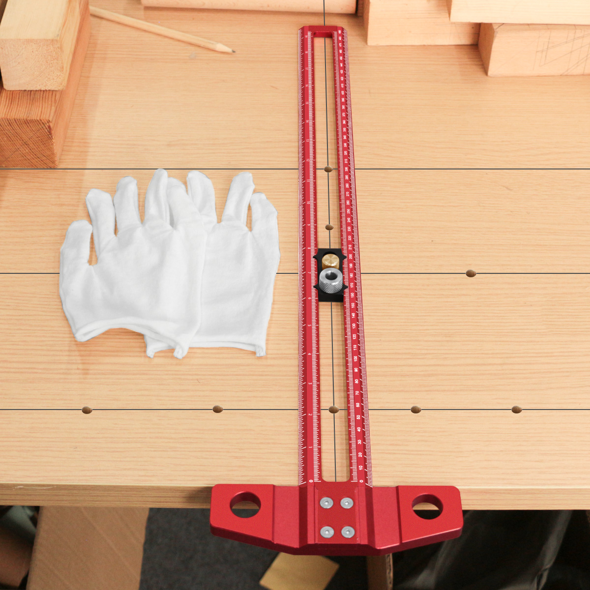 500mm 알루미늄 T자형 레이아웃 도구, 조정 가능한 - Woodworking Gloves 리뷰 및 가격