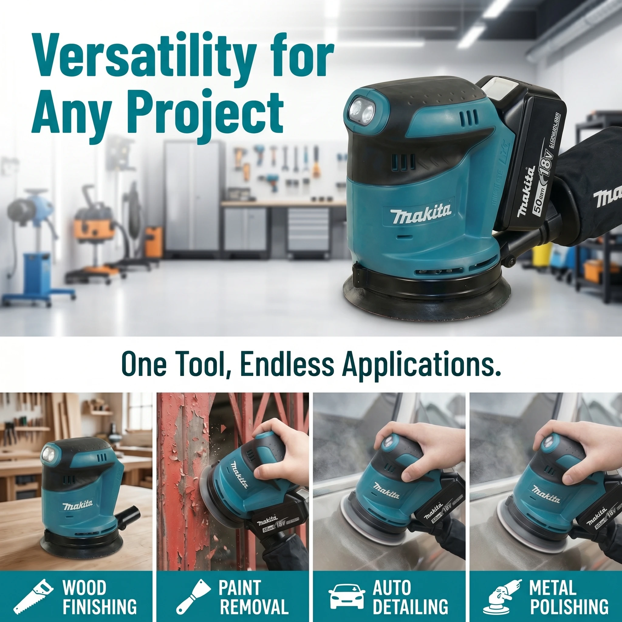 마키타 DBO180Z 18V 브러시리스 무선 디스크 샌 - Woodworking Essentials 리뷰 및 가격