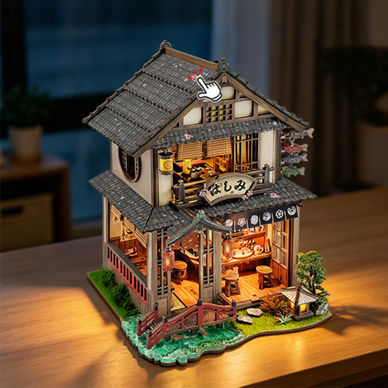 DIY 나무 브리지사이드 마치야 코티지 미니어처 모델  - Woodworking Kits For Kids 리뷰 및 가격