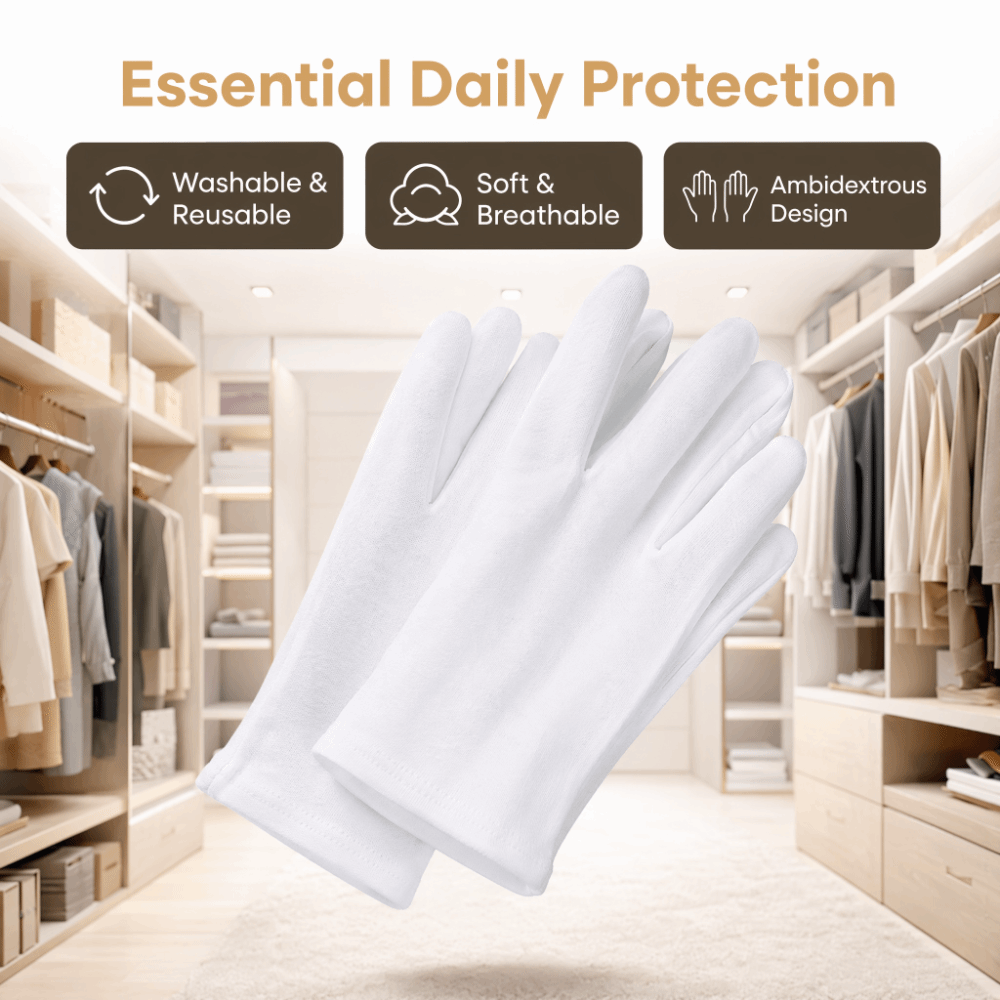 24pcs 화이트 컬러 코튼 작업 장갑 8.46 인치  - Woodworking Gloves 리뷰 및 가격