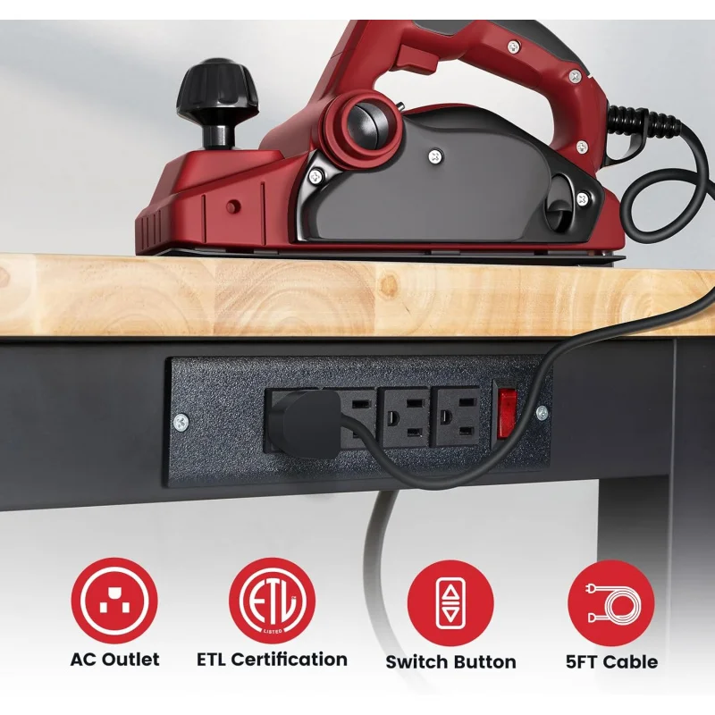 차고용 작업 테이블, 높이 조절 가능한 고무나무 상판  - Woodworking Work Table 리뷰 및 가격