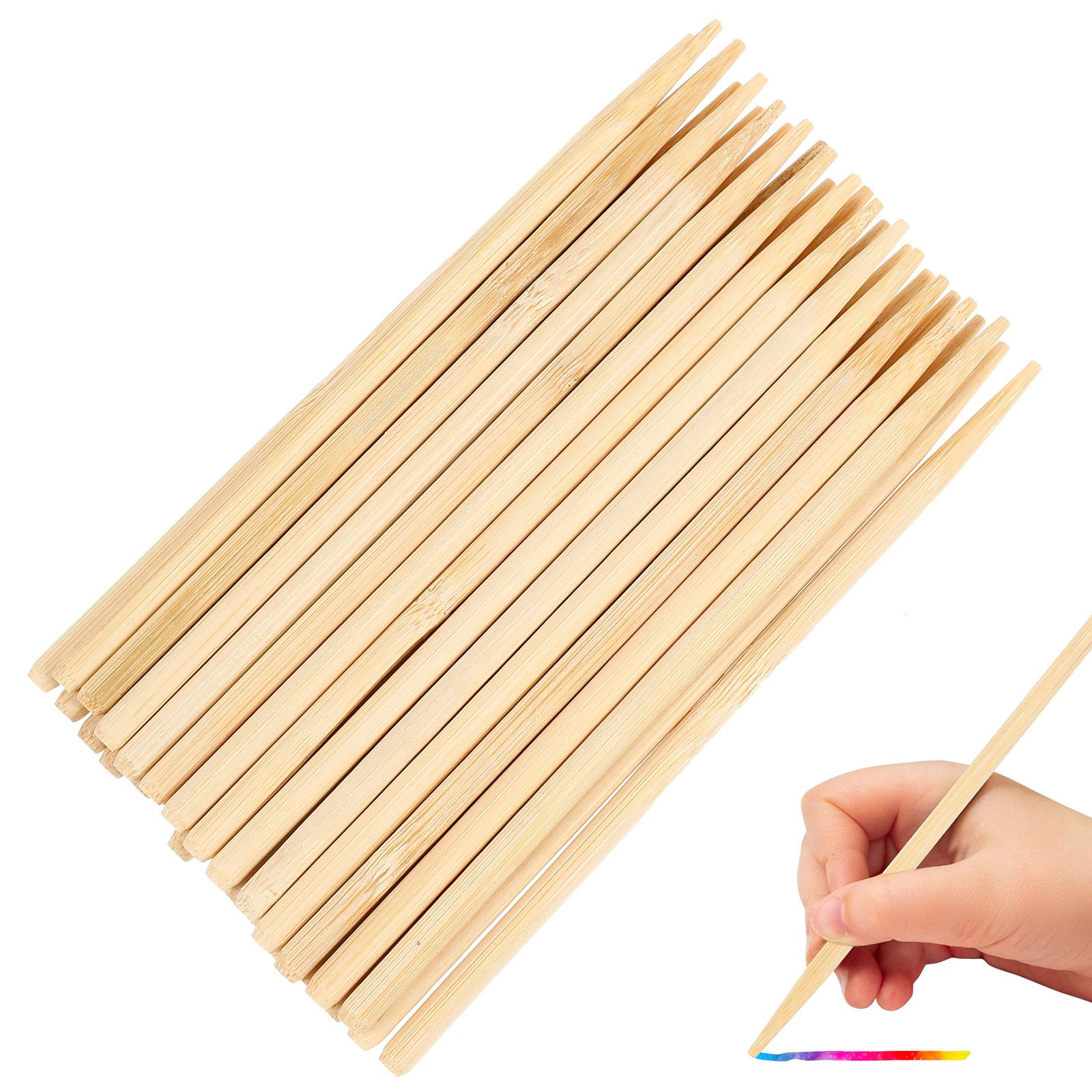 30 Pcs 나무 스크래치 그림 대나무 펜 왁스 스틱  - Woodworking Kids Toys 리뷰 및 가격
