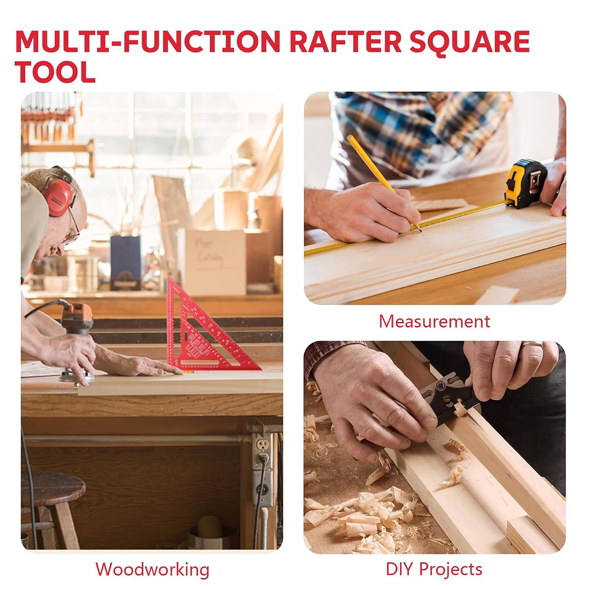 알루미늄 합금 스피드 스퀘어 고정밀 미터법 삼각자 목공 - Woodworking Essentials 리뷰 및 가격