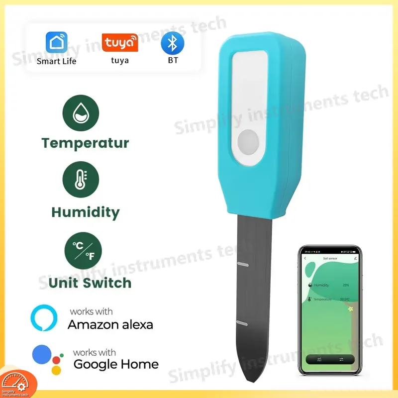 WiFi 스마트 토양 수분 온도 센서 무선 식물 모니터 - Woodworking Apps 리뷰 및 가격