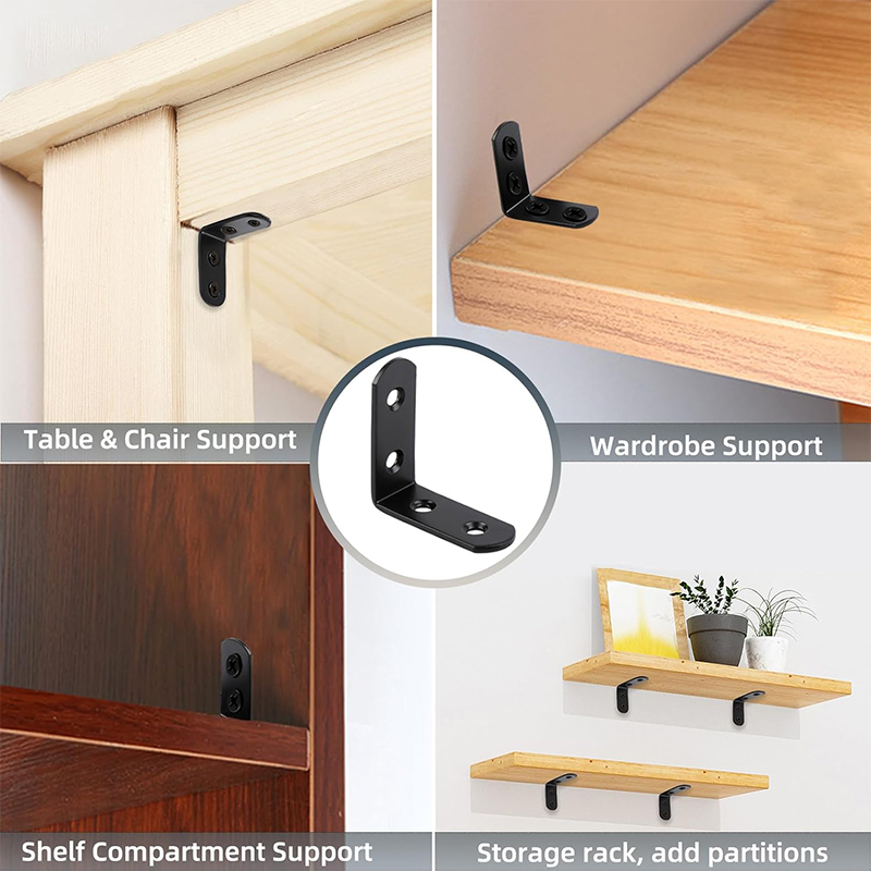 6-20개 블랙 코너 브레이스 L 브래킷, 40mm 스 - Woodworking Joints 리뷰 및 가격