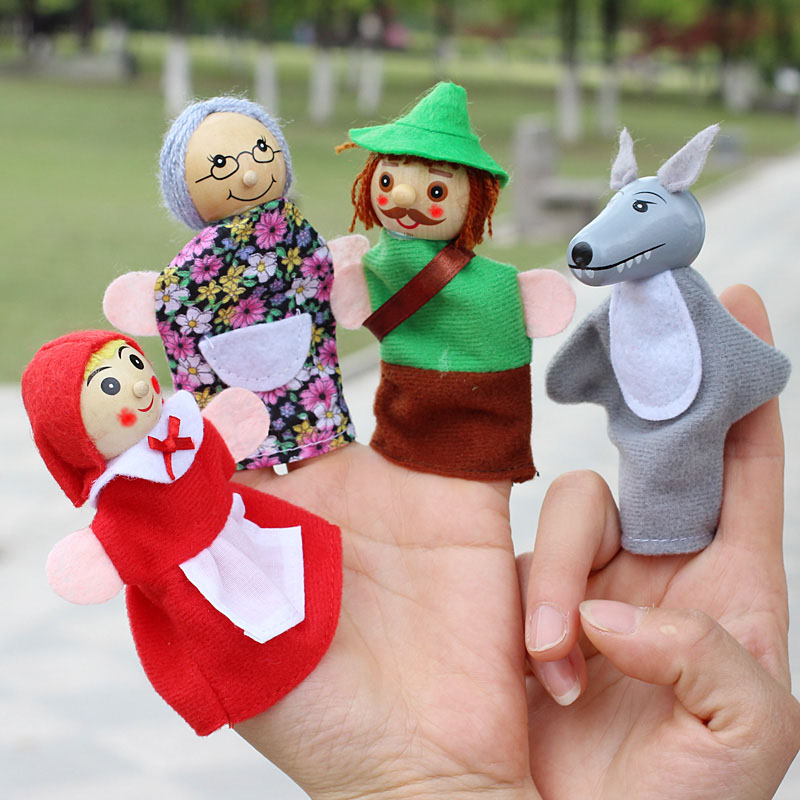 4 개/몫 어린이 손가락 인형 인형 봉제 인형 작은 빨 - Woodworking Kids Toys 리뷰 및 가격