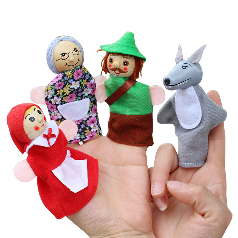 4 개/몫 어린이 손가락 인형 인형 봉제 인형 작은 빨 - Woodworking Kids Toys 리뷰 및 가격