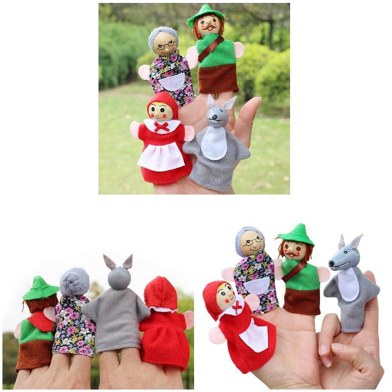 4 개/몫 어린이 손가락 인형 인형 봉제 인형 작은 빨 - Woodworking Kids Toys 리뷰 및 가격