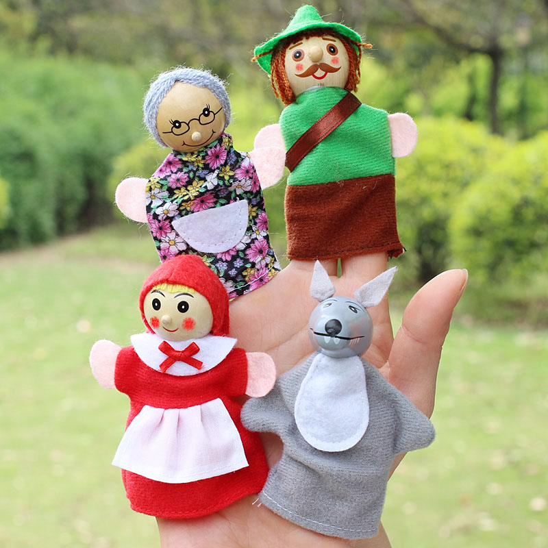 4 개/몫 어린이 손가락 인형 인형 봉제 인형 작은 빨 - Woodworking Kids Toys 리뷰 및 가격