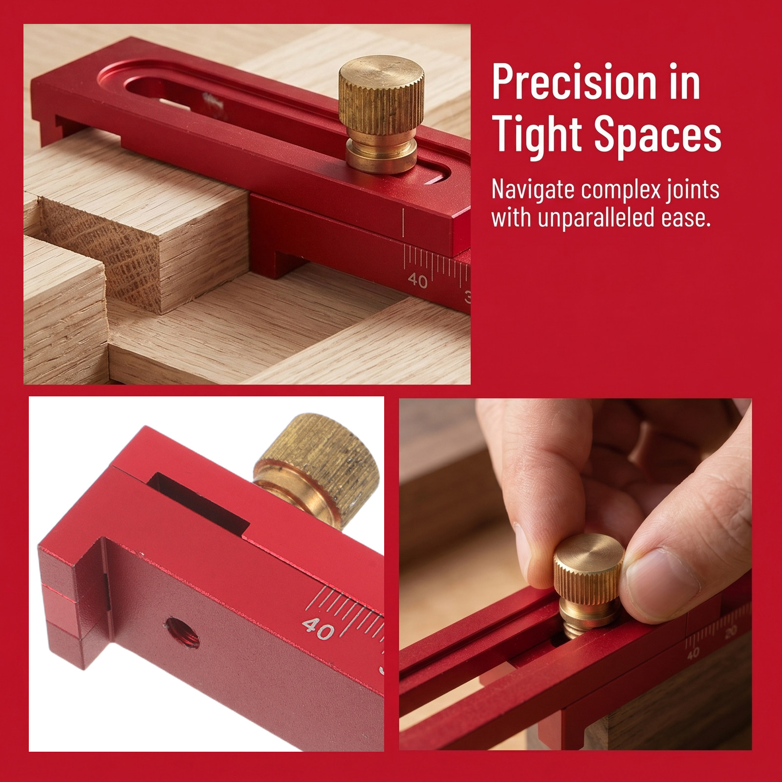 목공용 측정 자 5-40mm 알루미늄 합금 모티스 게이 - Woodworking Joints 리뷰 및 가격