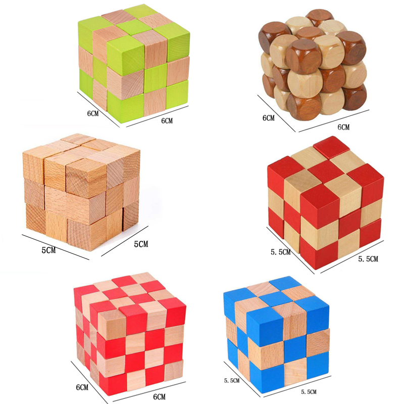정사각형 뱀 큐브 나무 두뇌 티저 퍼즐 성인 및 어린이 - Woodworking Kids Toys 리뷰 및 가격