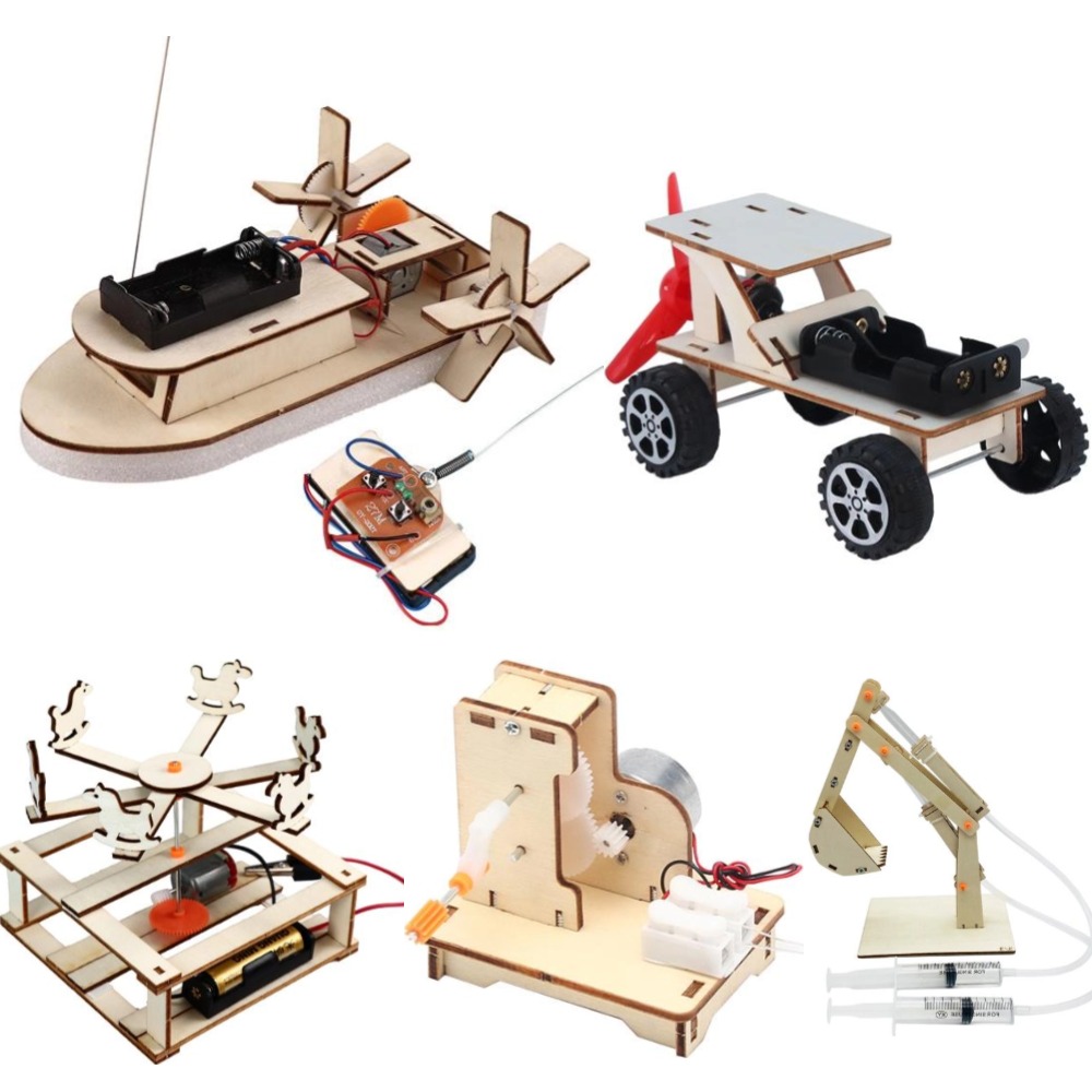 어린이 스템 전기 교육 교육 키트, DIY 보트 모델, - Woodworking Kids Toys 리뷰 및 가격