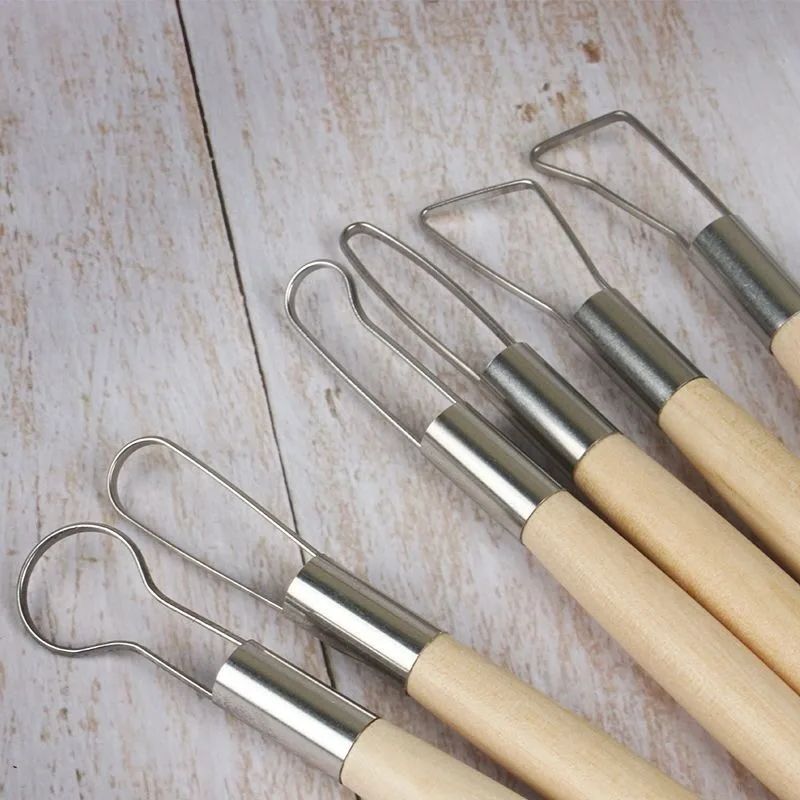 6 Pcs 강철 후프 금형 스크레이퍼 폴리머 클레이 기 - Woodworking Veneer Cutter 리뷰 및 가격