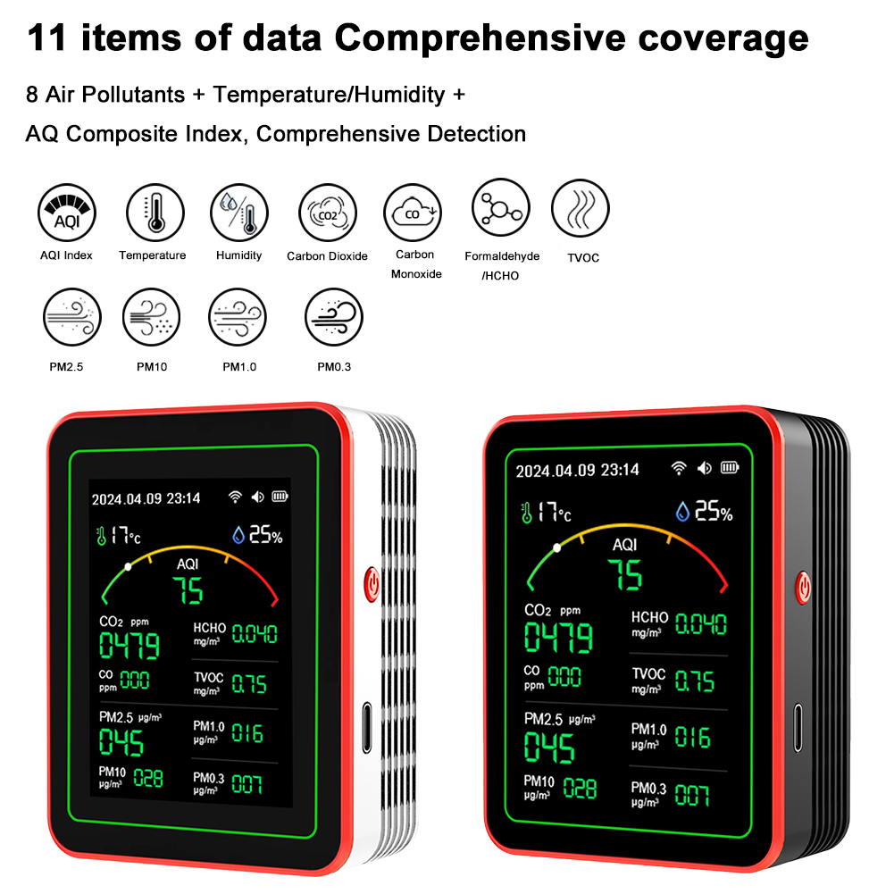 15-in-1 WiFi 스마트 공기질 모니터 테스터 C - Woodworking Apps 리뷰 및 가격