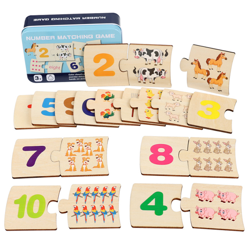 어린이 철제 상자 숫자 학습 나무 동물 음식 퍼즐 보드 - Woodworking Kids Toys 리뷰 및 가격