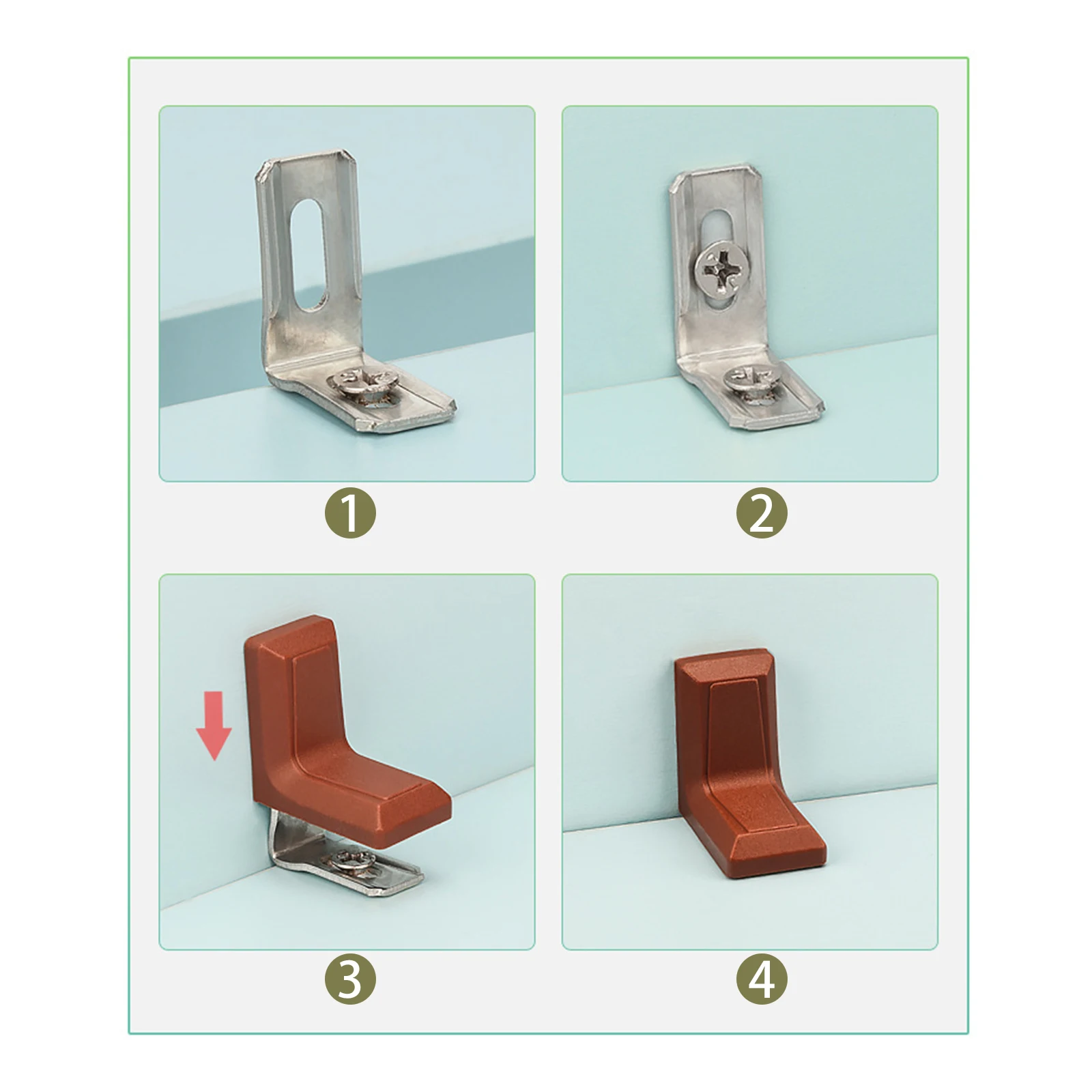 20Pcs 90도 L 모양 코너 브래킷 플라스틱 커버  - Woodworking Joints 리뷰 및 가격