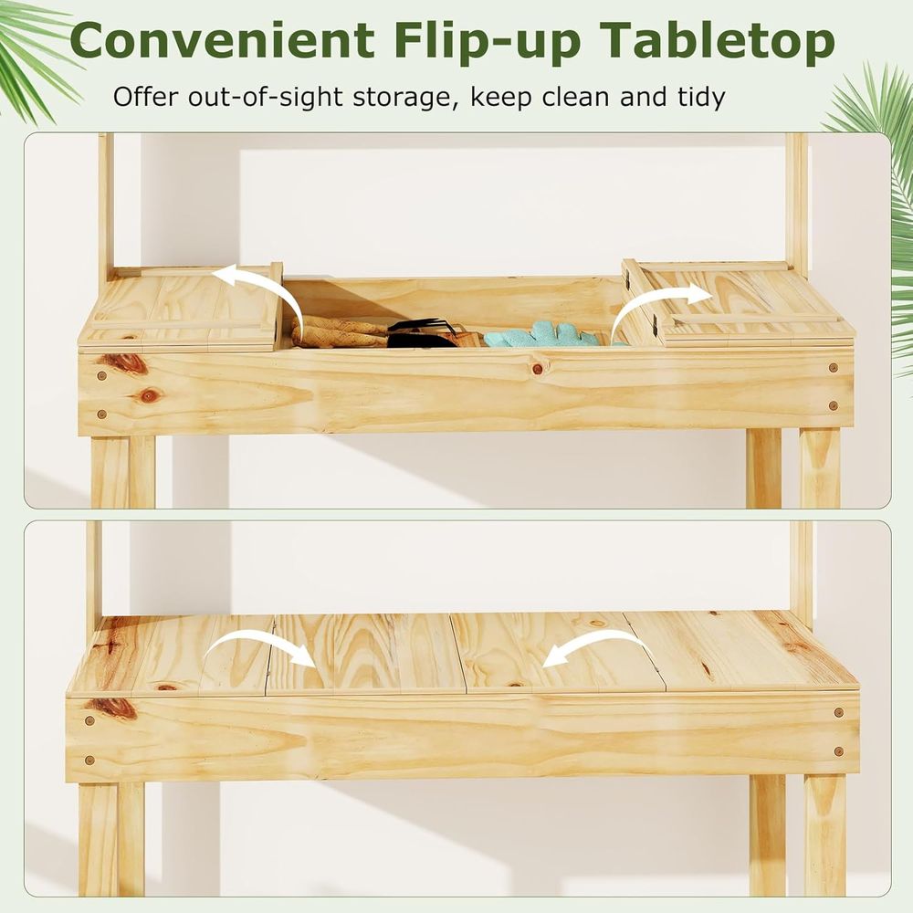 화분꽂이용 테이블, 60인치 목재 정원 작업대, 수납공 - Woodworking Work Table 리뷰 및 가격