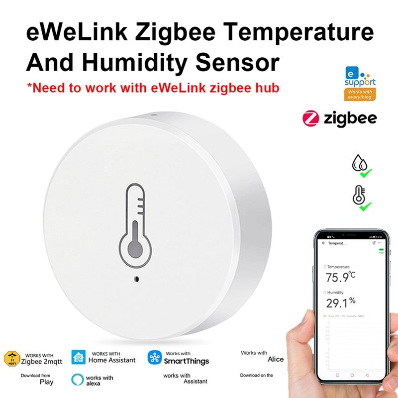AEE6-Zigbee 온도 및 습도 센서 Ewelink - Woodworking Apps 리뷰 및 가격